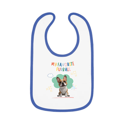 Frenchie Favorite Furball Baby Bib