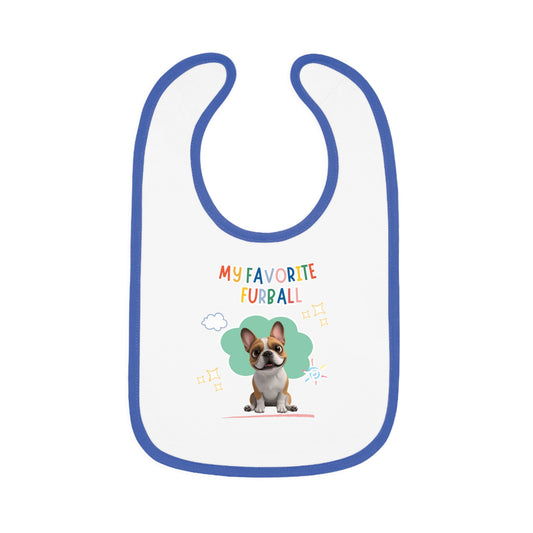 Frenchie Favorite Furball Baby Bib