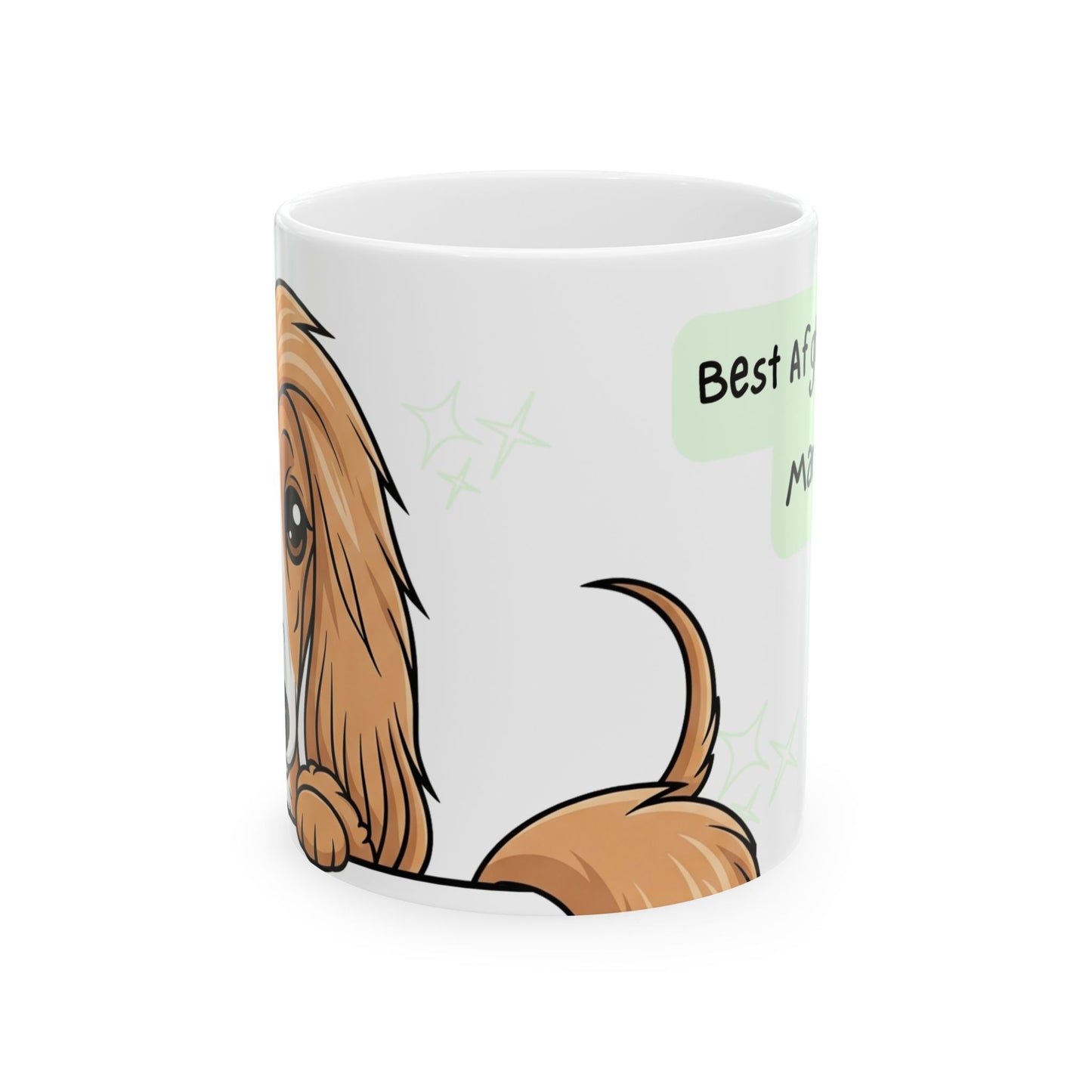 Afghan Hound Peek-a-Boo Mug | Best Afghan Hound Mama Gift