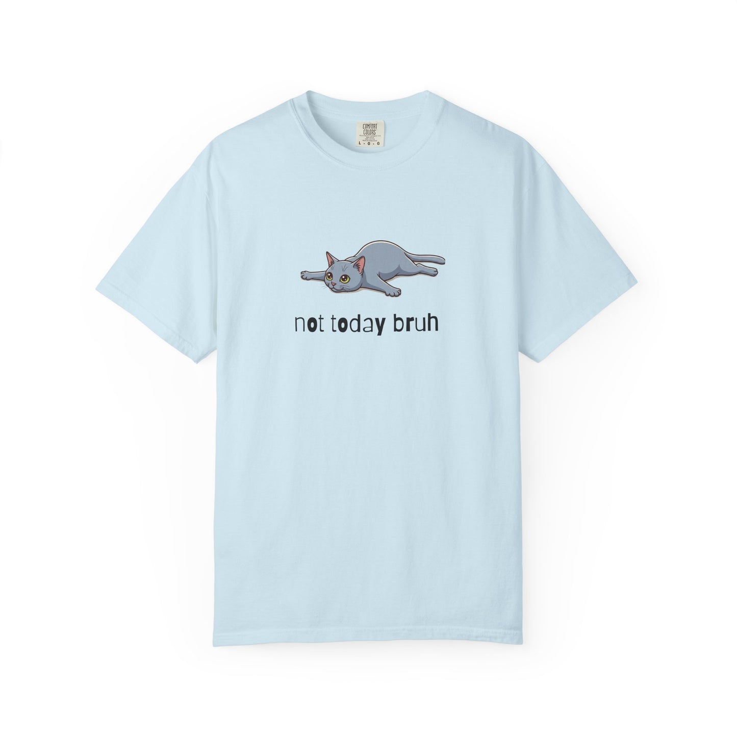 Short hair gray cat Not Today Bruh T-Shirt