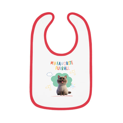 Siamese Cat Favorite Furball Baby Bib