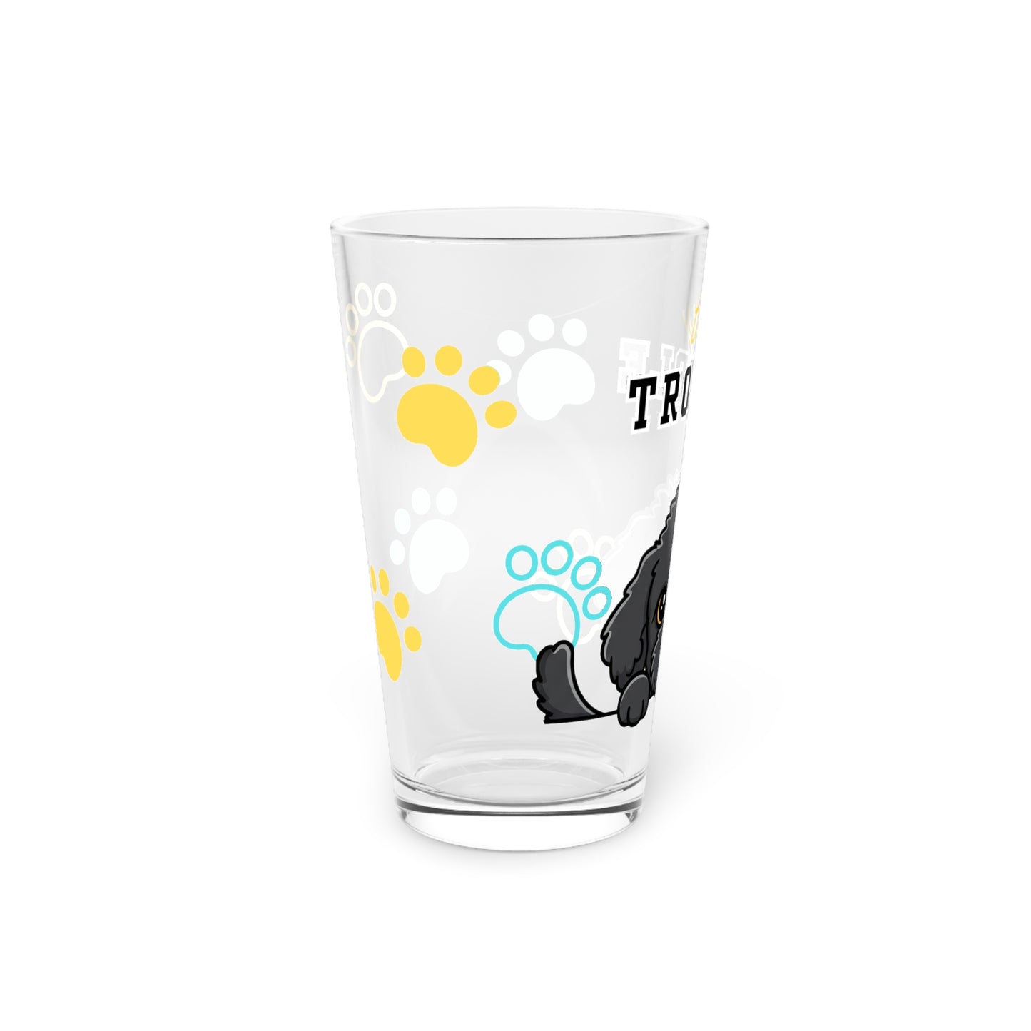 Doodle Tiny Trouble Pint Glass