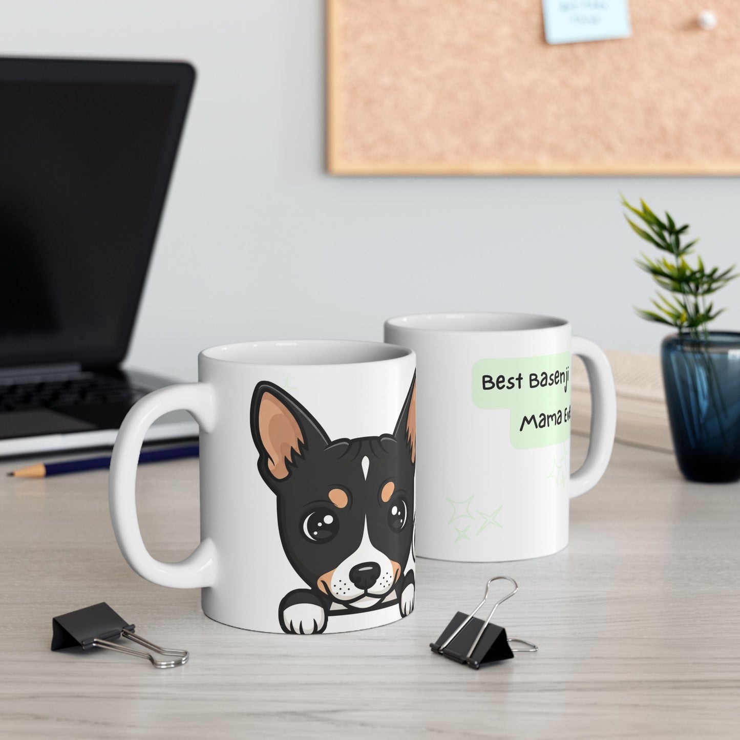 Basenji Peek-a-Boo Mug | Best Basenji Mama Gift