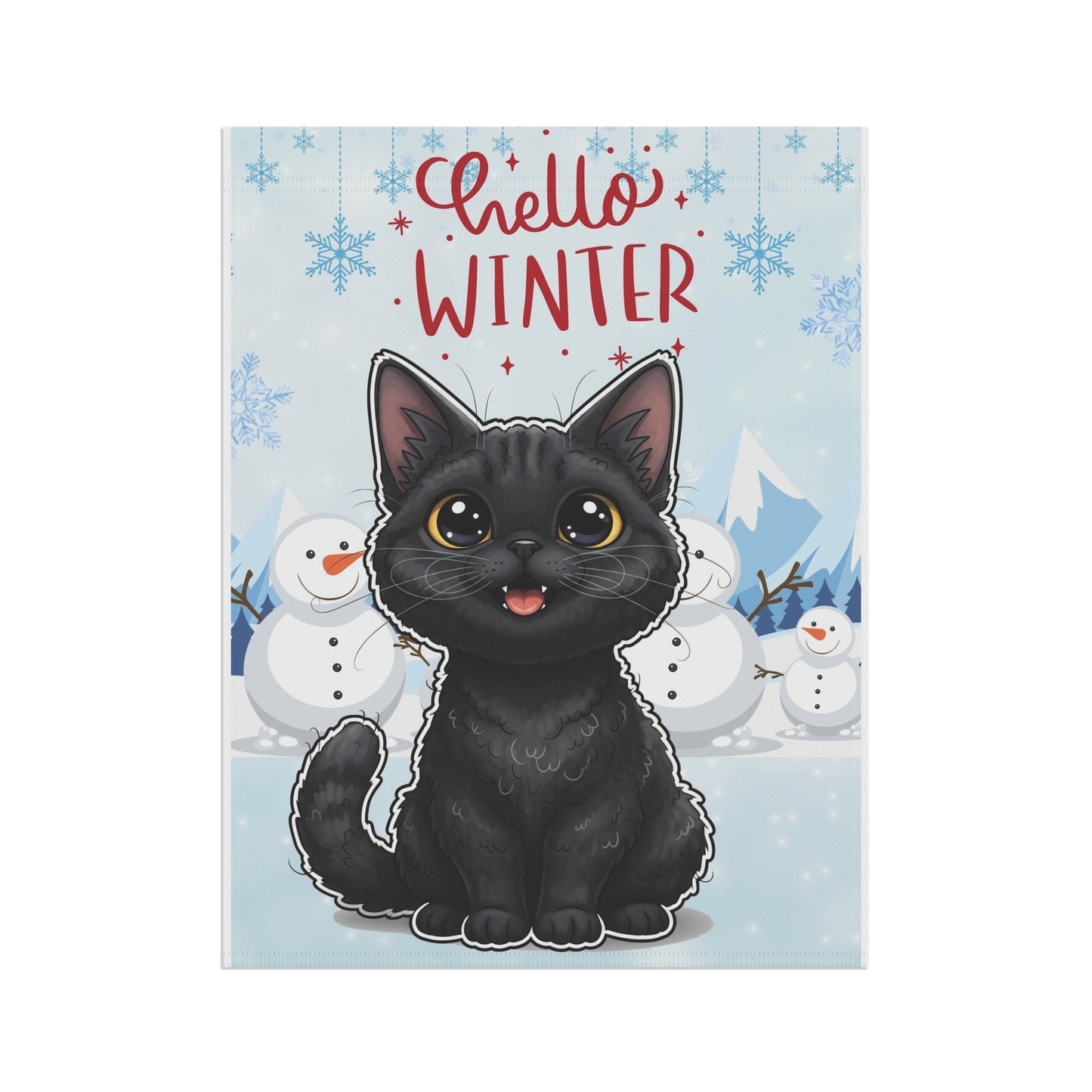 Selkirk Rex Hello Winter Garden Banner