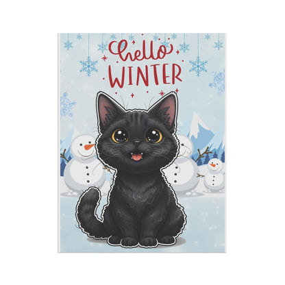 Selkirk Rex Hello Winter Garden Banner