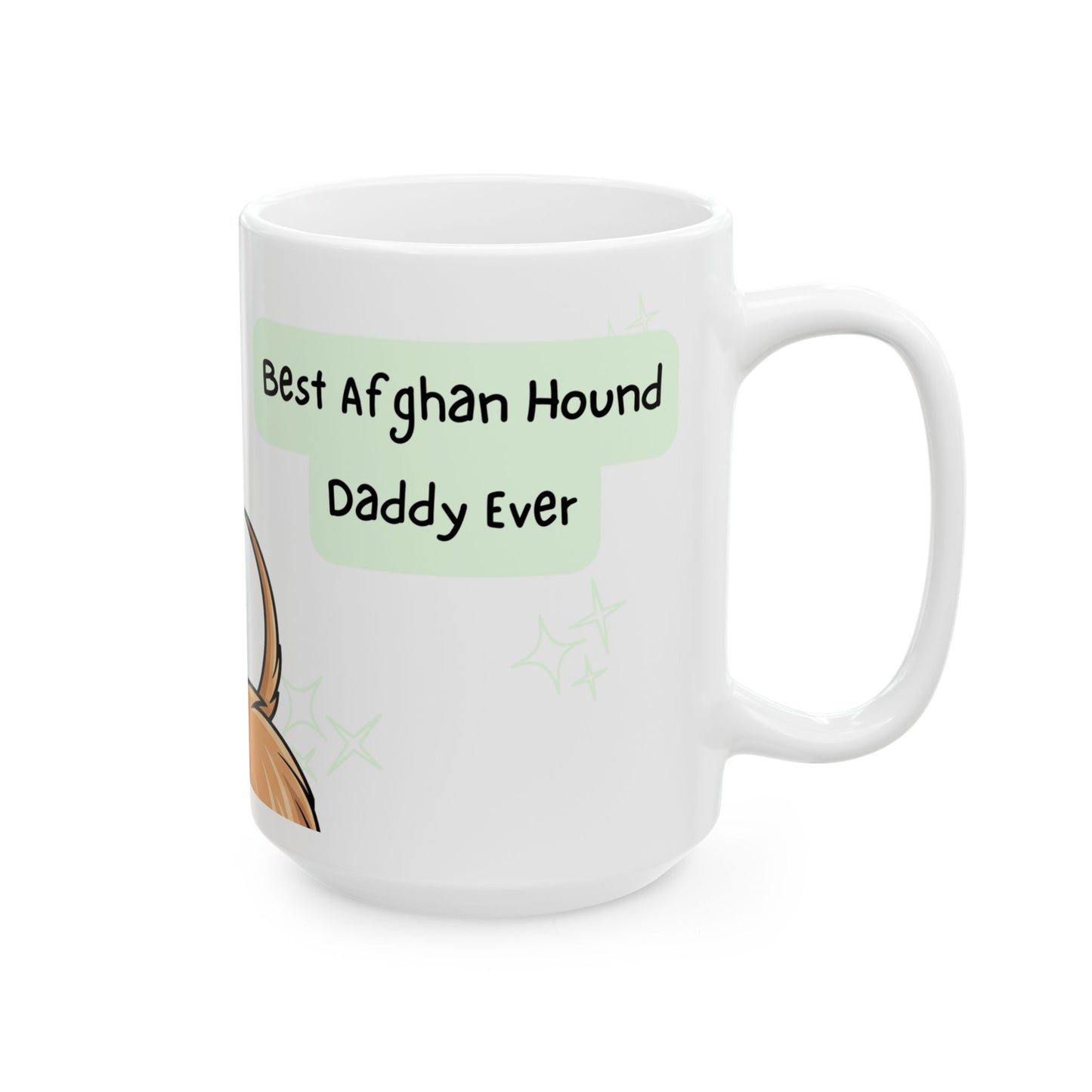 Afghan Hound Peek-a-Boo Mug | Best Afghan Hound Daddy Gift