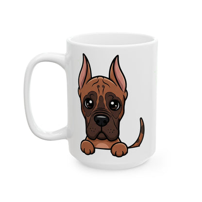 Great Dane Peek-a-Boo Mug | Best Great Dane Daddy Gift