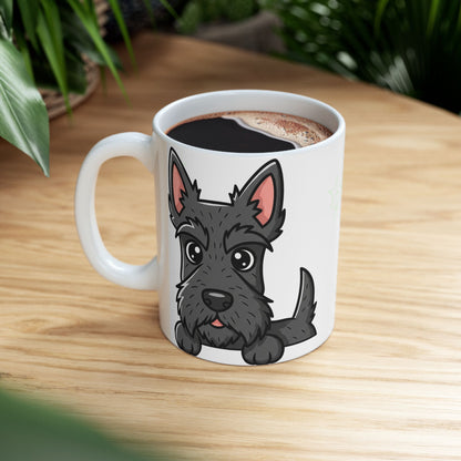 Scottish Terrier Peek-a-Boo Mug | Best Scottie Daddy Gift