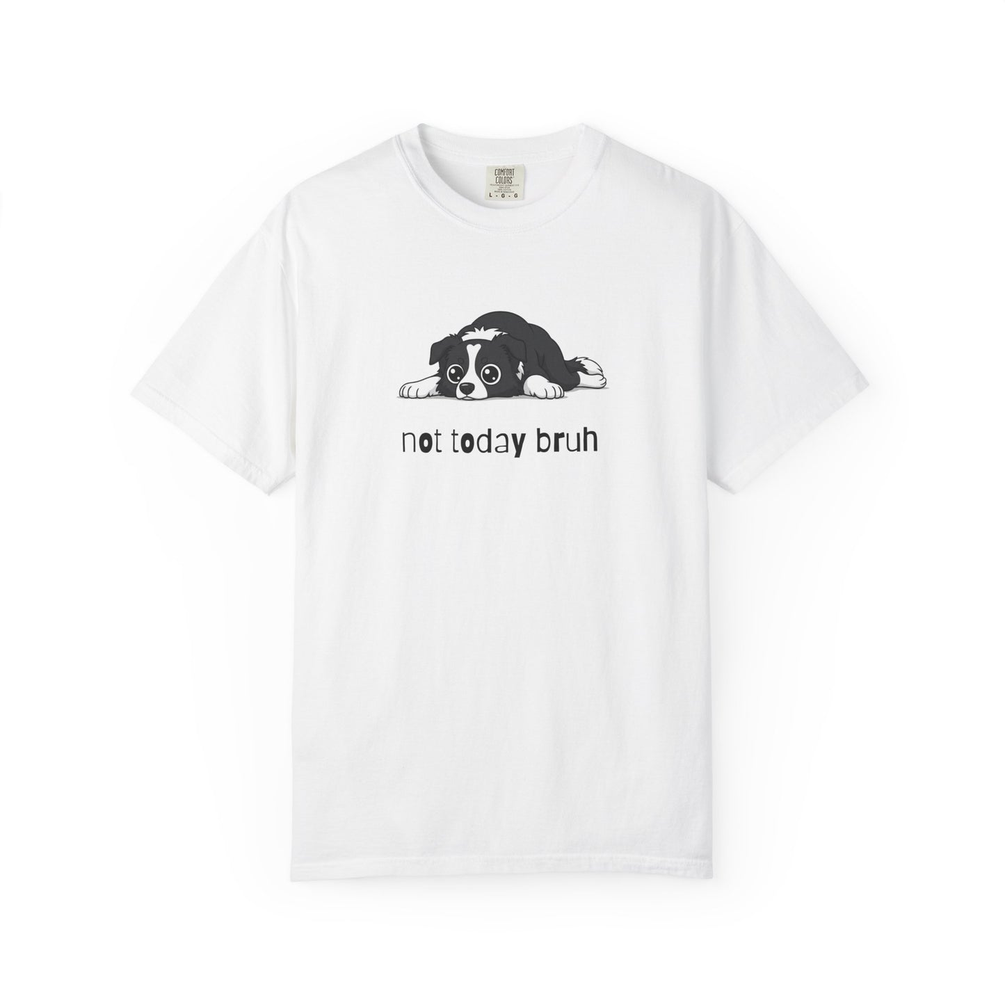 Border Collie Not Today Bruh T-Shirt