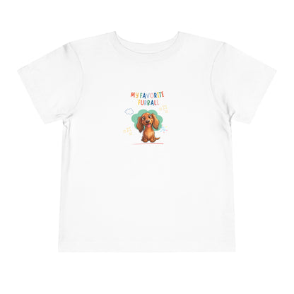 Dacshund Favorite Furball Toddler Tee