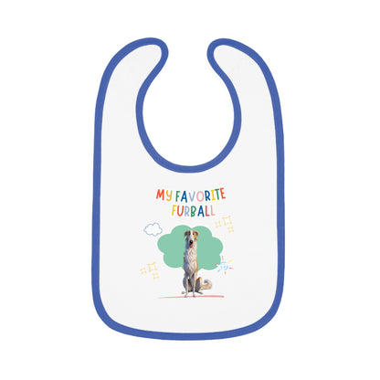 Borzoi Favorite Furball Baby Bib