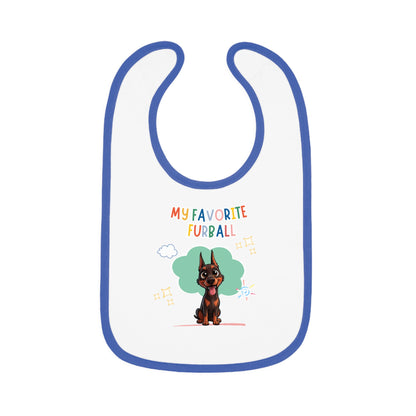 Doberman Favorite Furball Baby Bib