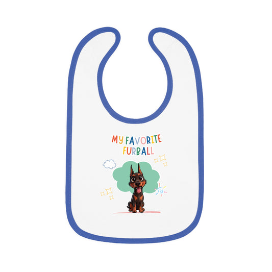 Doberman Favorite Furball Baby Bib