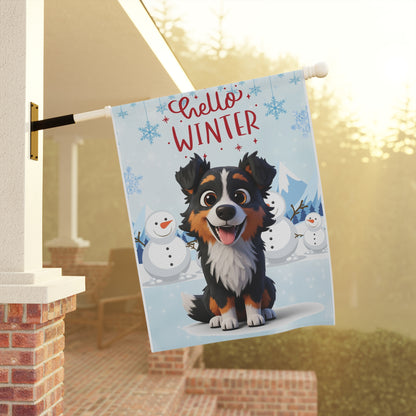 Aussie Hello Winter Garden Banner