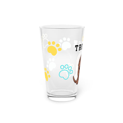 Pitbull Tiny Trouble Pint Glass