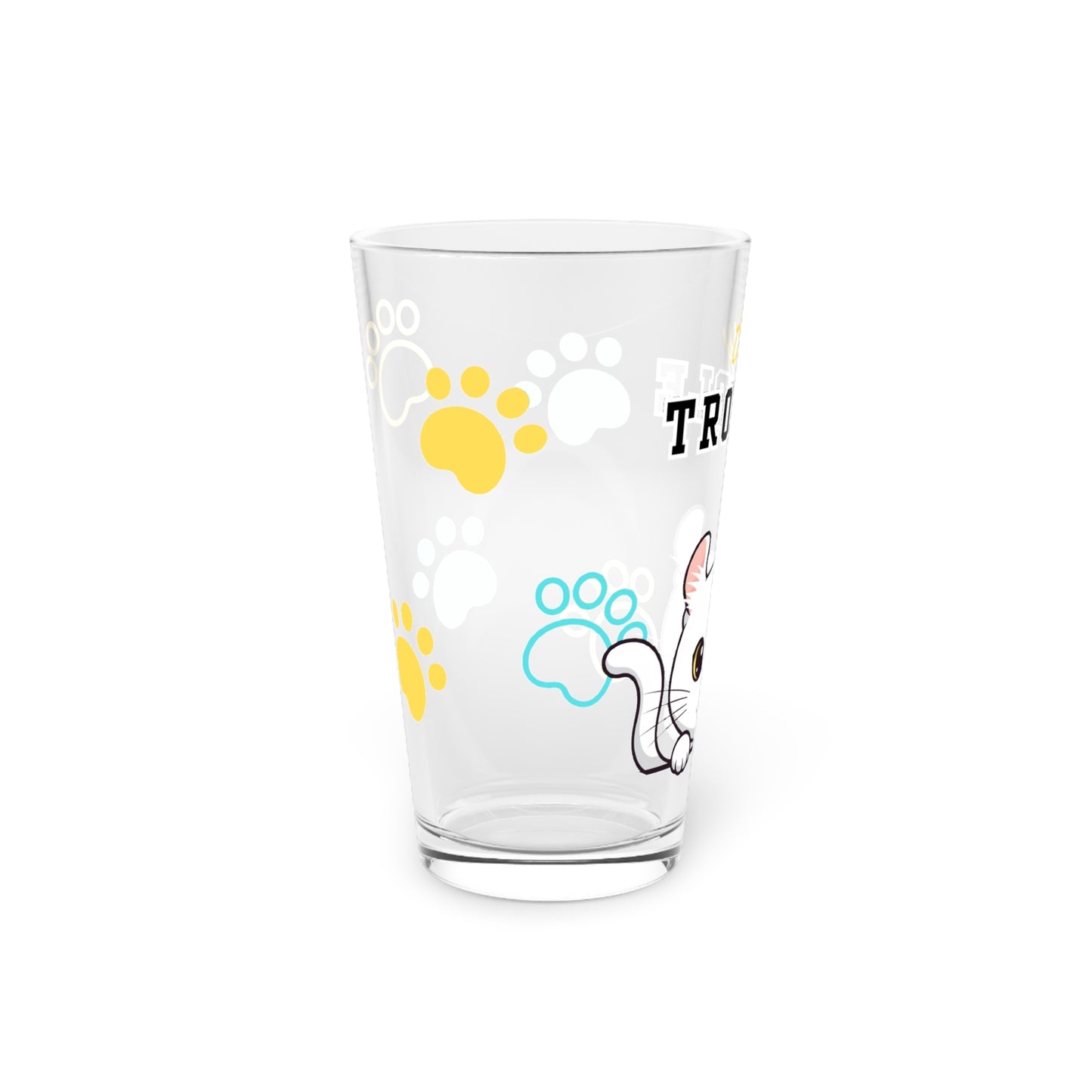 American Curl Tiny Trouble Pint Glass
