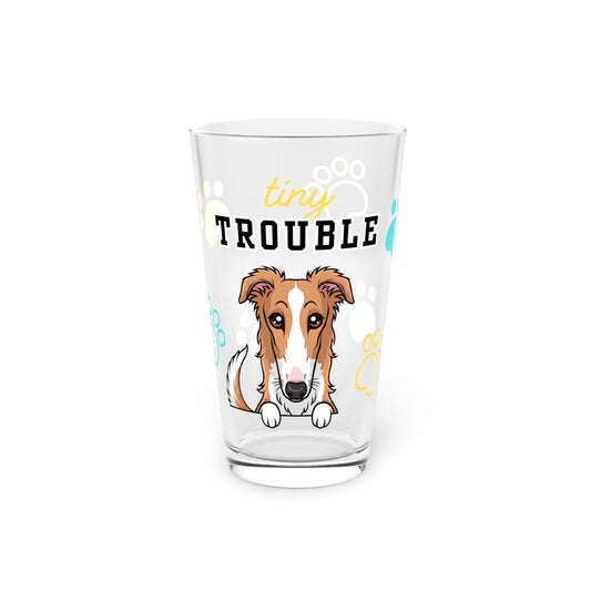 Borzoi Tiny Trouble Pint Glass