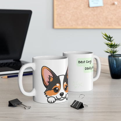 Corgi Peek-a-Boo Mug | Best Corgi Daddy Gift