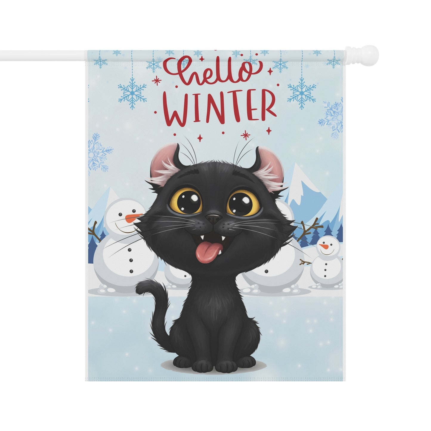American Curl Hello Winter Garden Banner