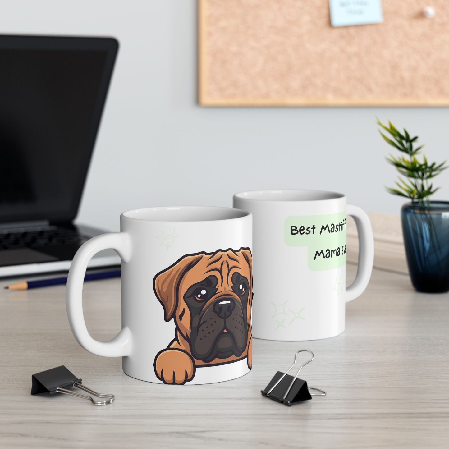 Mastiff Peek-a-Boo Mug | Best Mastiff Mama Gift