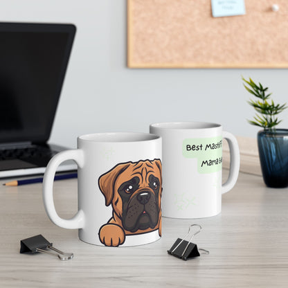 Mastiff Peek-a-Boo Mug | Best Mastiff Mama Gift