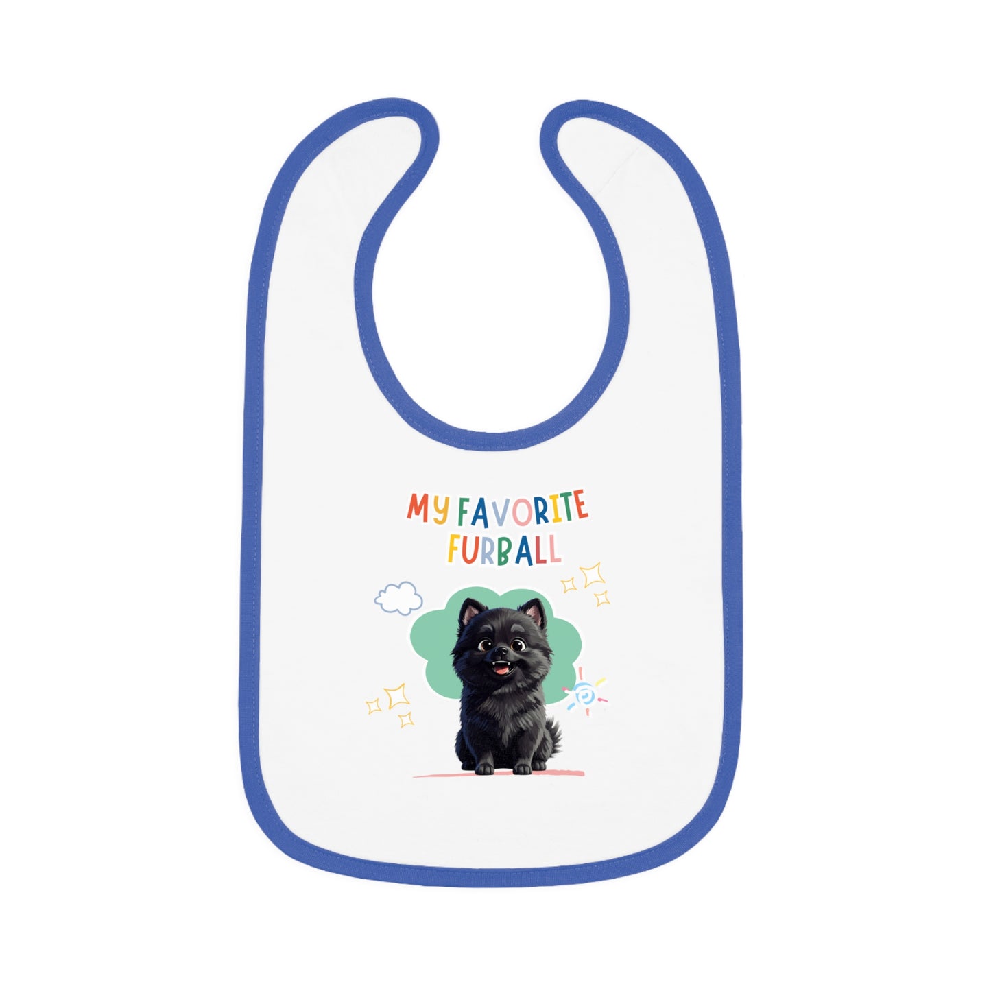 Pomeranian Favorite Furball Baby Bib