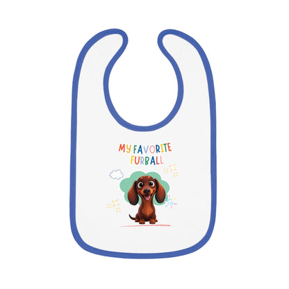 Dacshund Favorite Furball Baby Bib