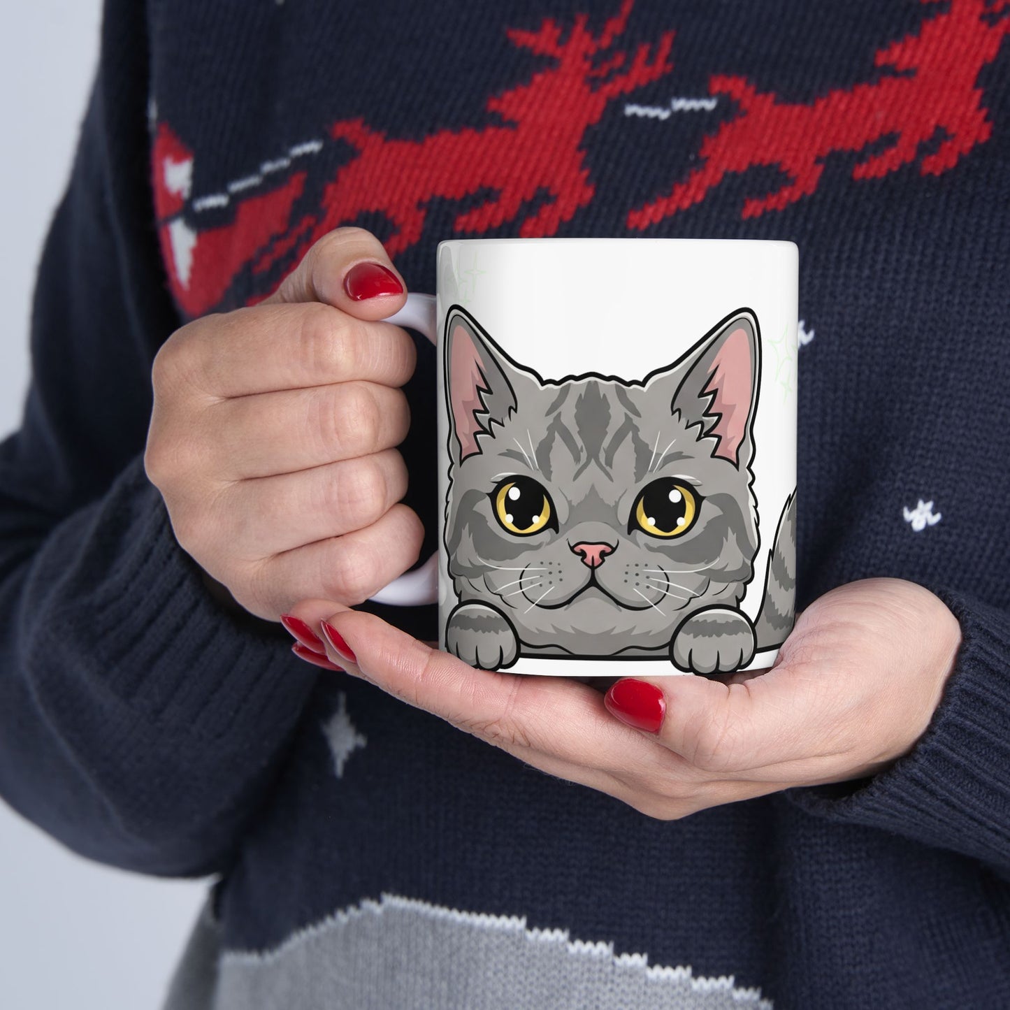 Selkirk Rex Peek-a-Boo Mug | Best Selkirk Rex Daddy Gift