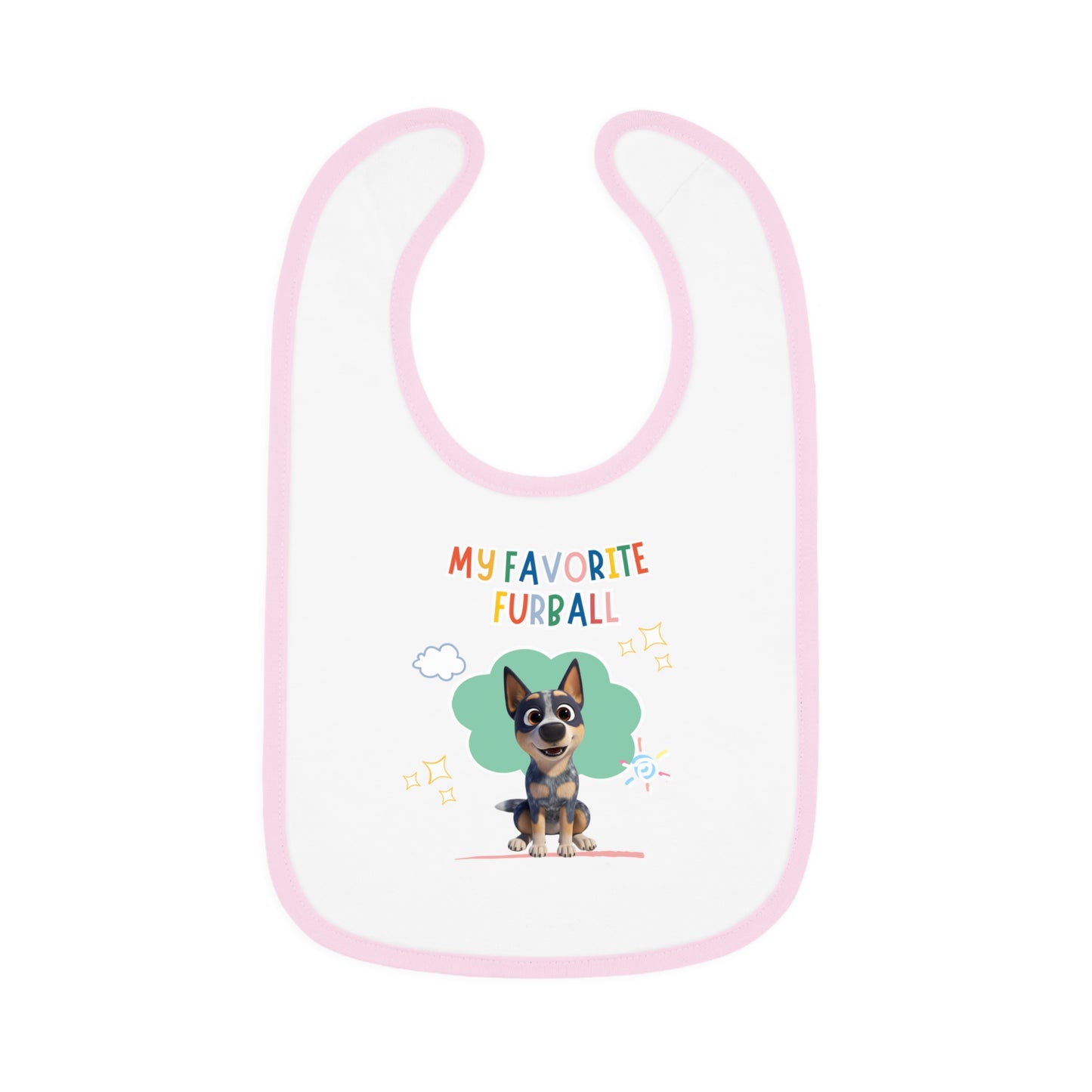 Blue Heeler Favorite Furball Baby Bib