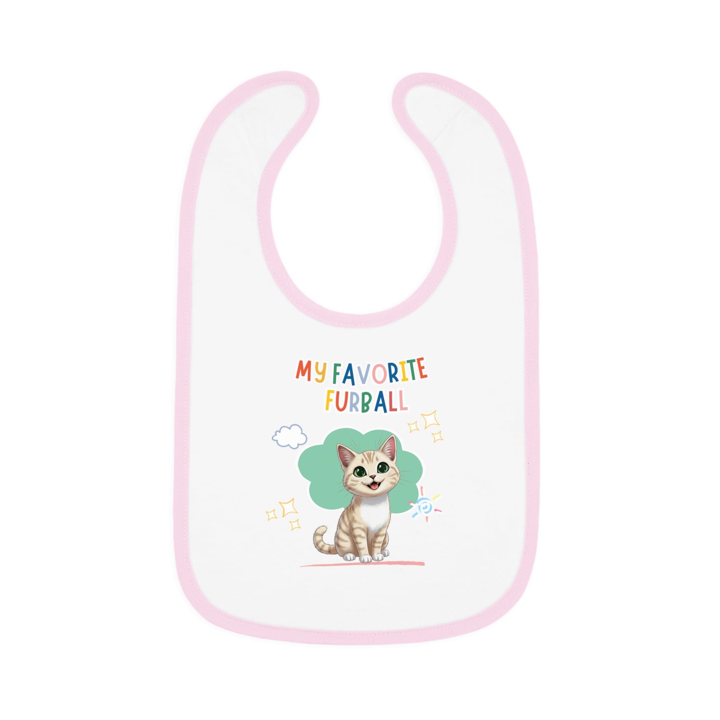Shorthair Cream Cat Favorite Furball Baby Bib