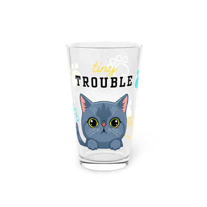 Exotic Shorthair Tiny Trouble Pint Glass