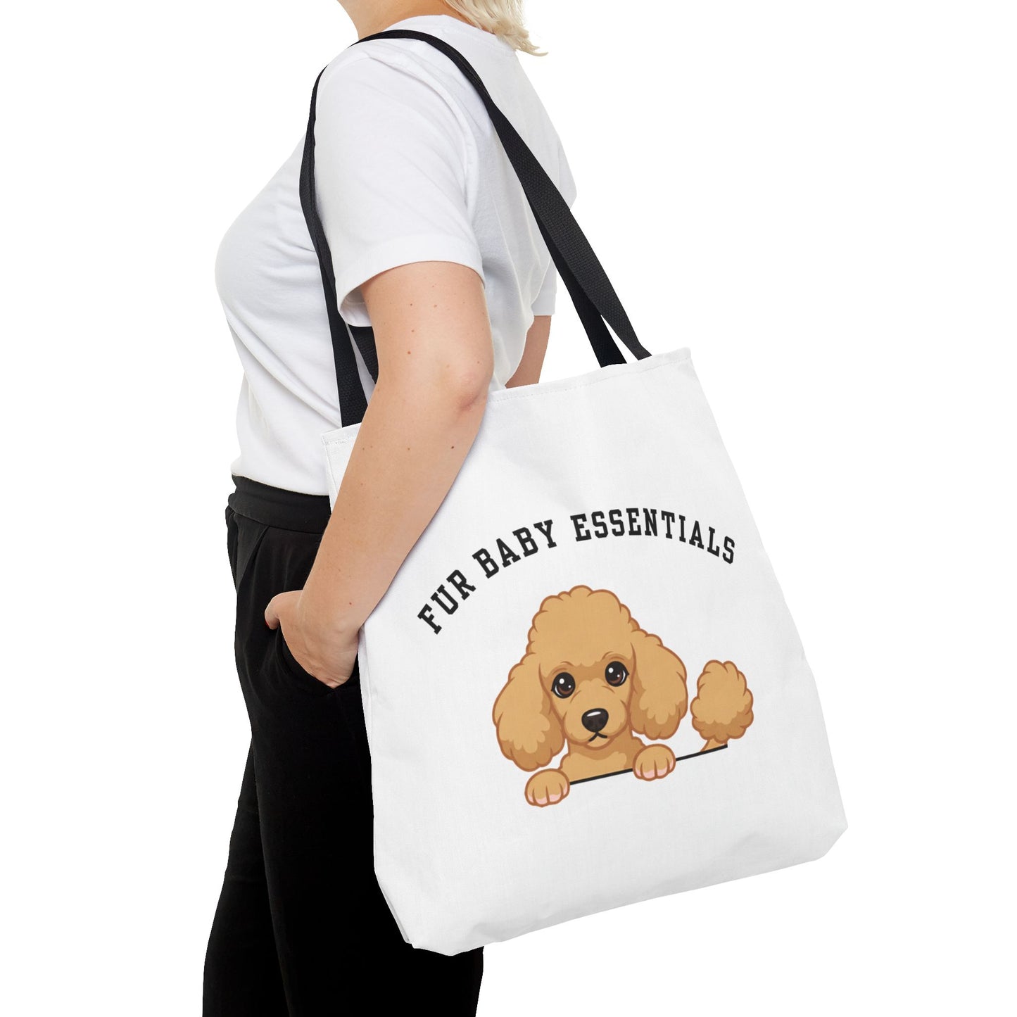 Poodle FurBaby Tote Bag