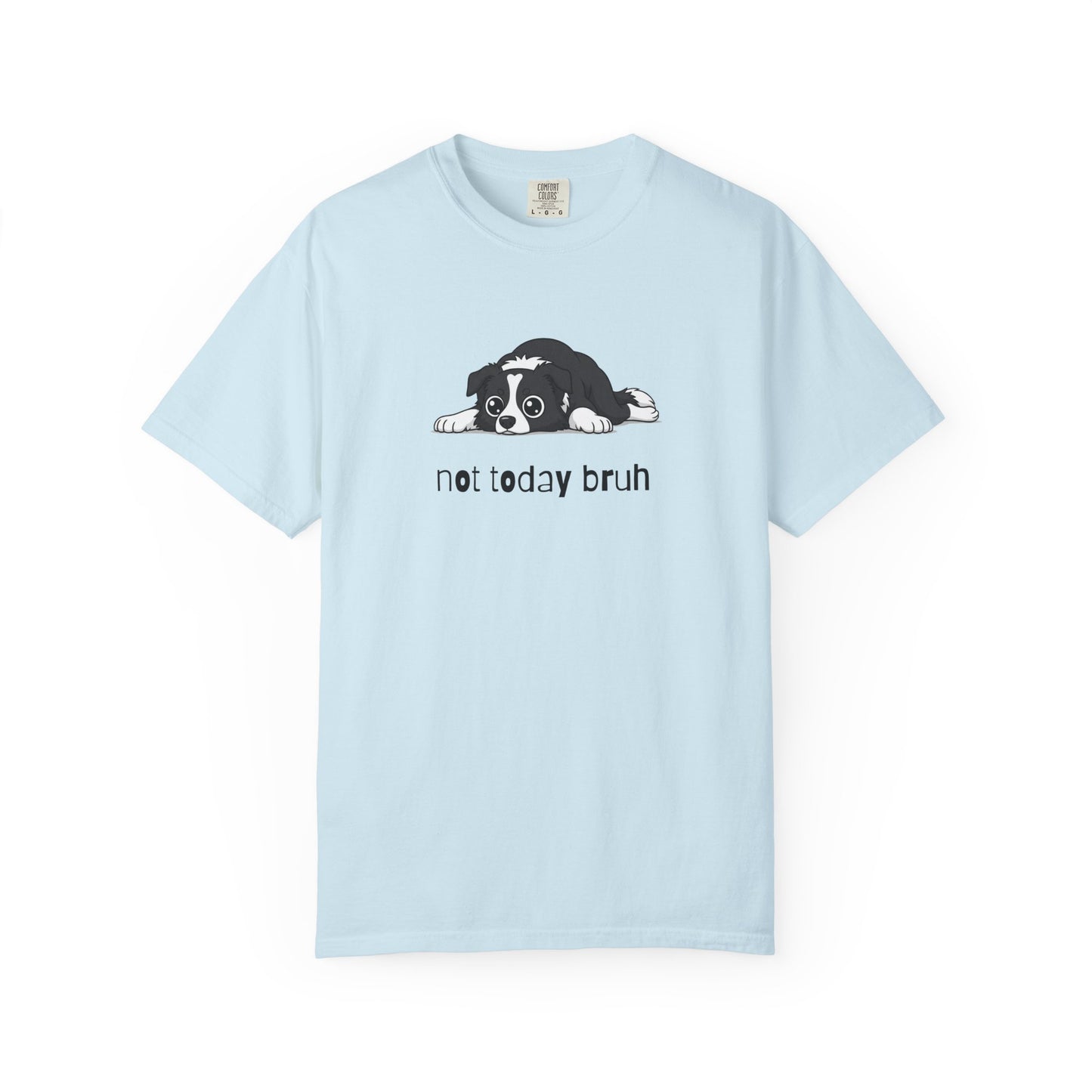 Border Collie Not Today Bruh T-Shirt