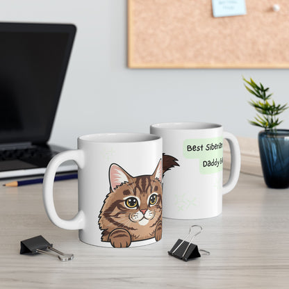 Siberian Peek-a-Boo Mug | Best Siberian Daddy Gift