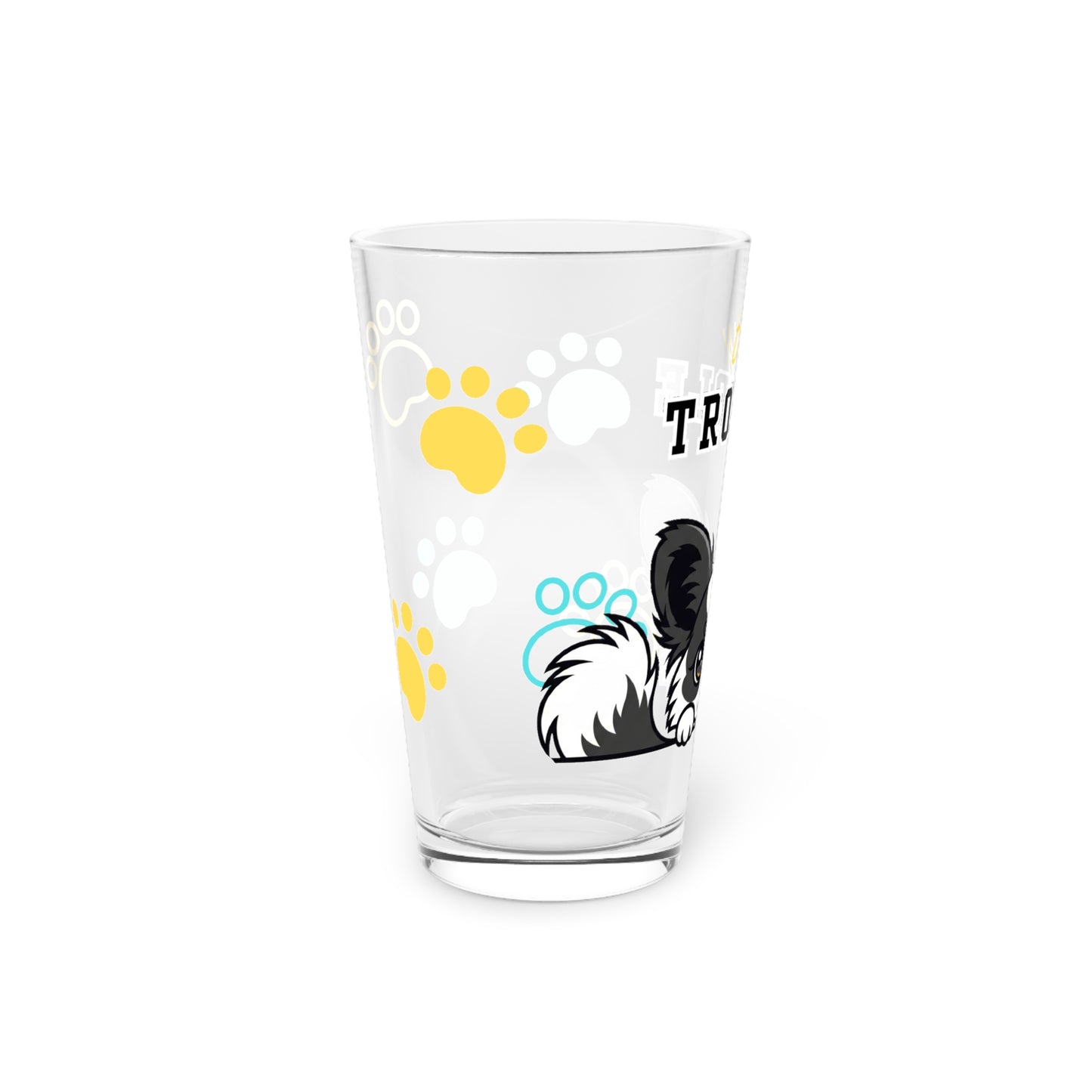 Papillon Tiny Trouble Pint Glass