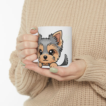 Yorkshire Terrier Peek-a-Boo Mug | Best Yorkie Daddy Gift