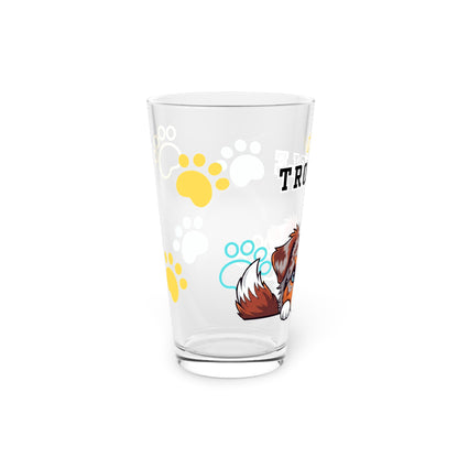Aussie Tiny Trouble Pint Glass