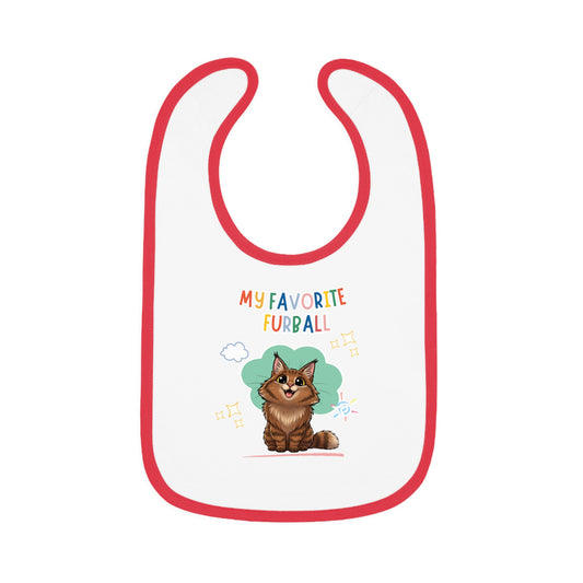 Norwegian Forest Favorite Furball Baby Bib