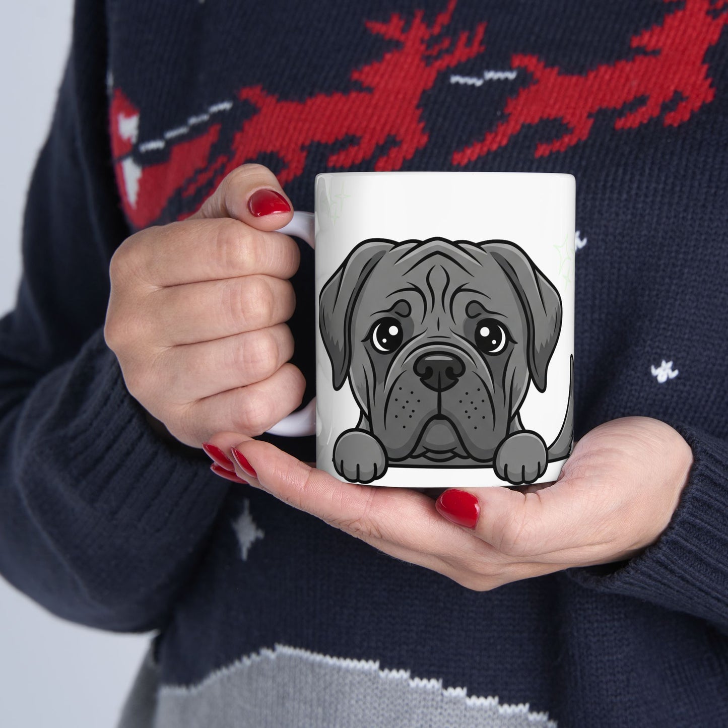 Mastiff Peek-a-Boo Mug | Best Mastiff Mama Gift