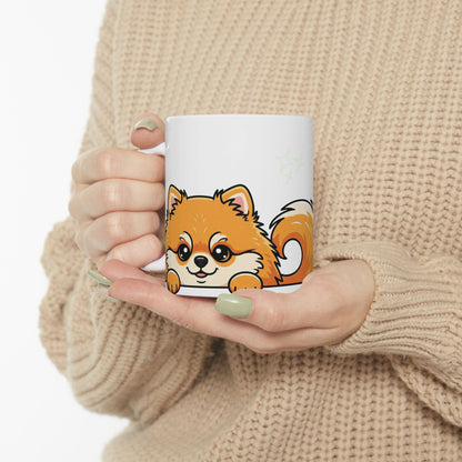 Pomeranian Peek-a-Boo Mug | Best Pomeranian Mama Gift