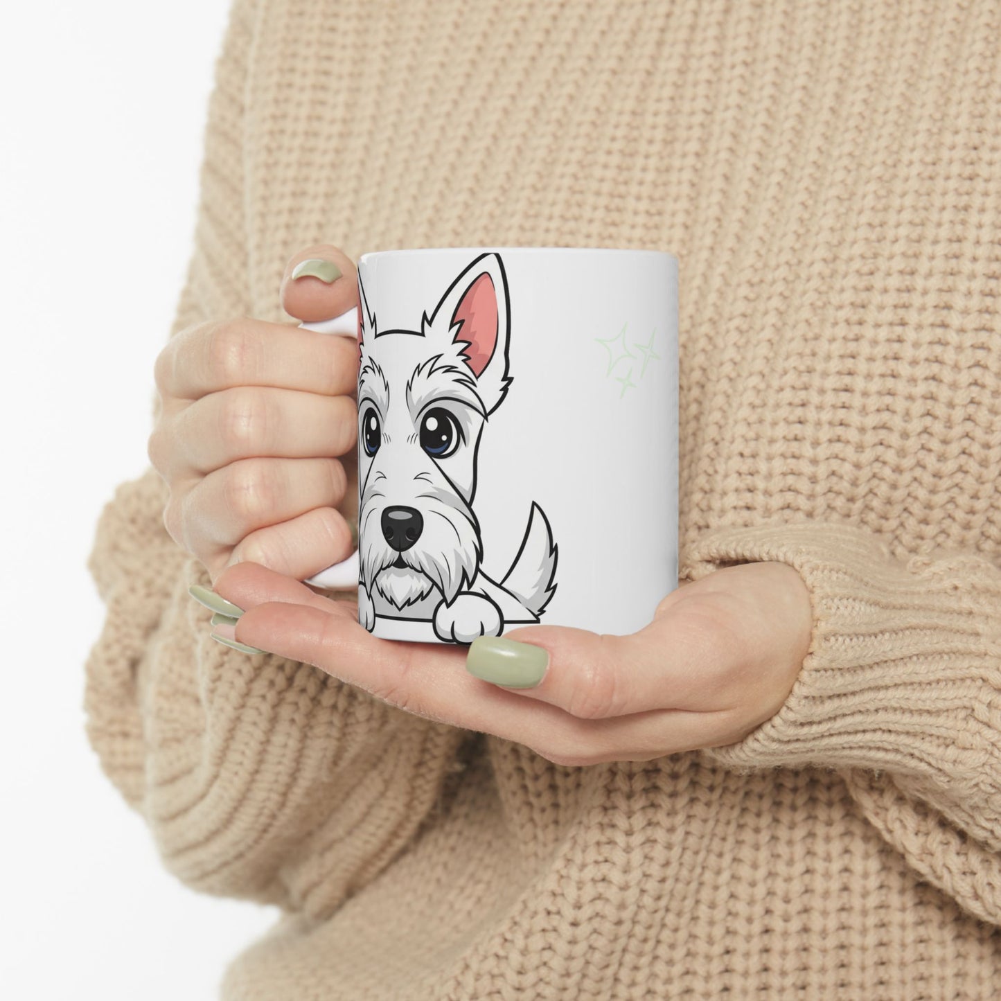 Scottish Terrier Peek-a-Boo Mug | Best Scottie Mama Gift