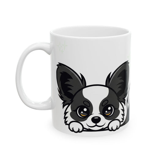 Papillon Peek-a-Boo Mug | Best Papillon Mama Gift