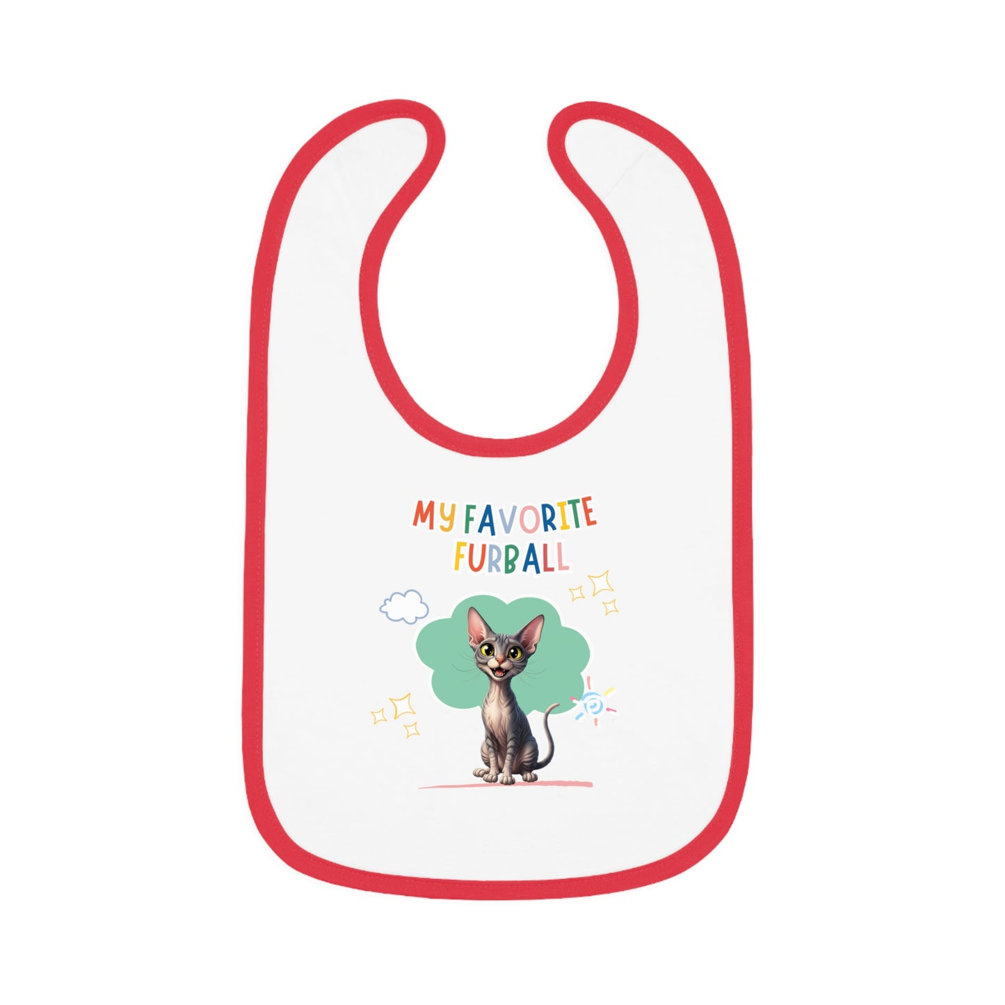 Sphynx Cat Favorite Furball Baby Bib