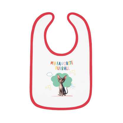 Sphynx Cat Favorite Furball Baby Bib