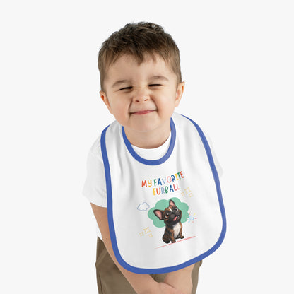 Frenchie Favorite Furball Baby Bib