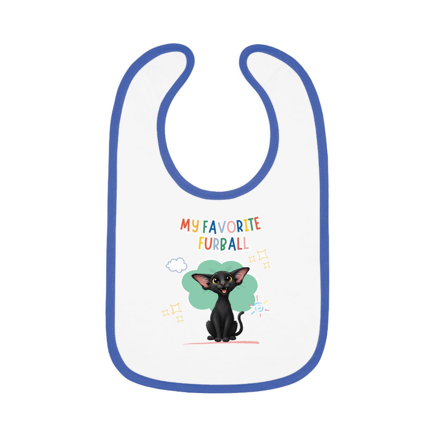 Oriental Shorthair Cat Favorite Furball Baby Bib