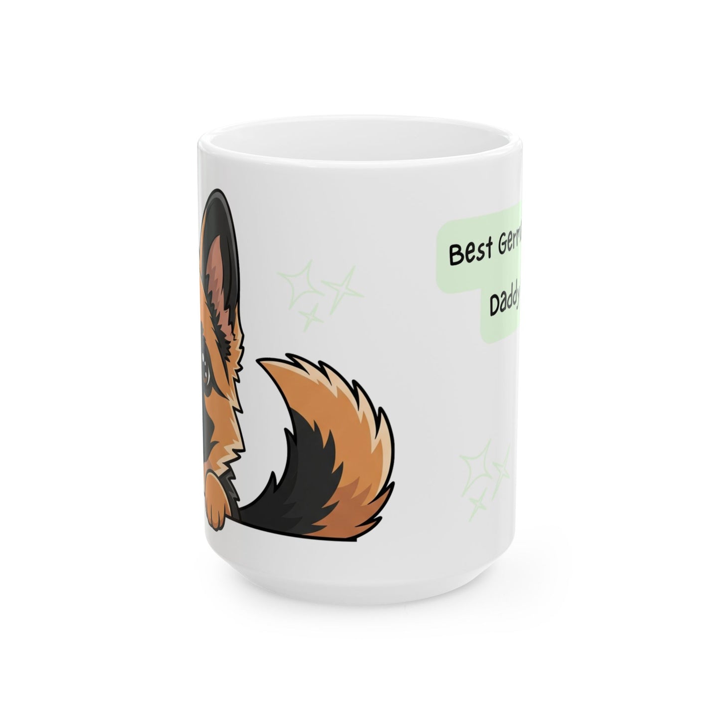 German Shepherd Peek-a-Boo Mug | Best German Shepherd Daddy
