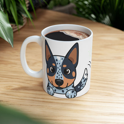Australian Cattle Dog Peek-a-Boo Mug | Best Heeler Mama Gift