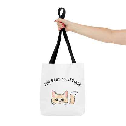 Short hair cream cat FurBaby Tote Bag