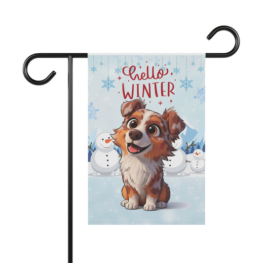 Aussie Hello Winter Garden Banner